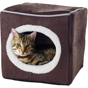 PETMAKER Cozy Cave Enclosed Cube Pet Bed